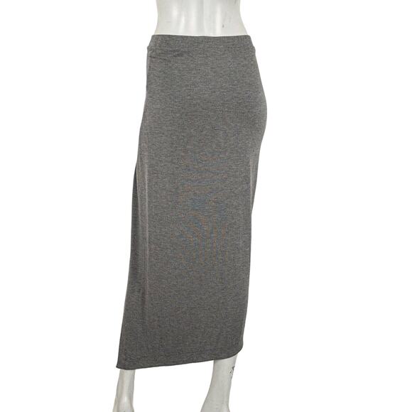 Majestic Filatures Gray Tulip crop Midi Skirt in Size 1 - Picture 3 of 8